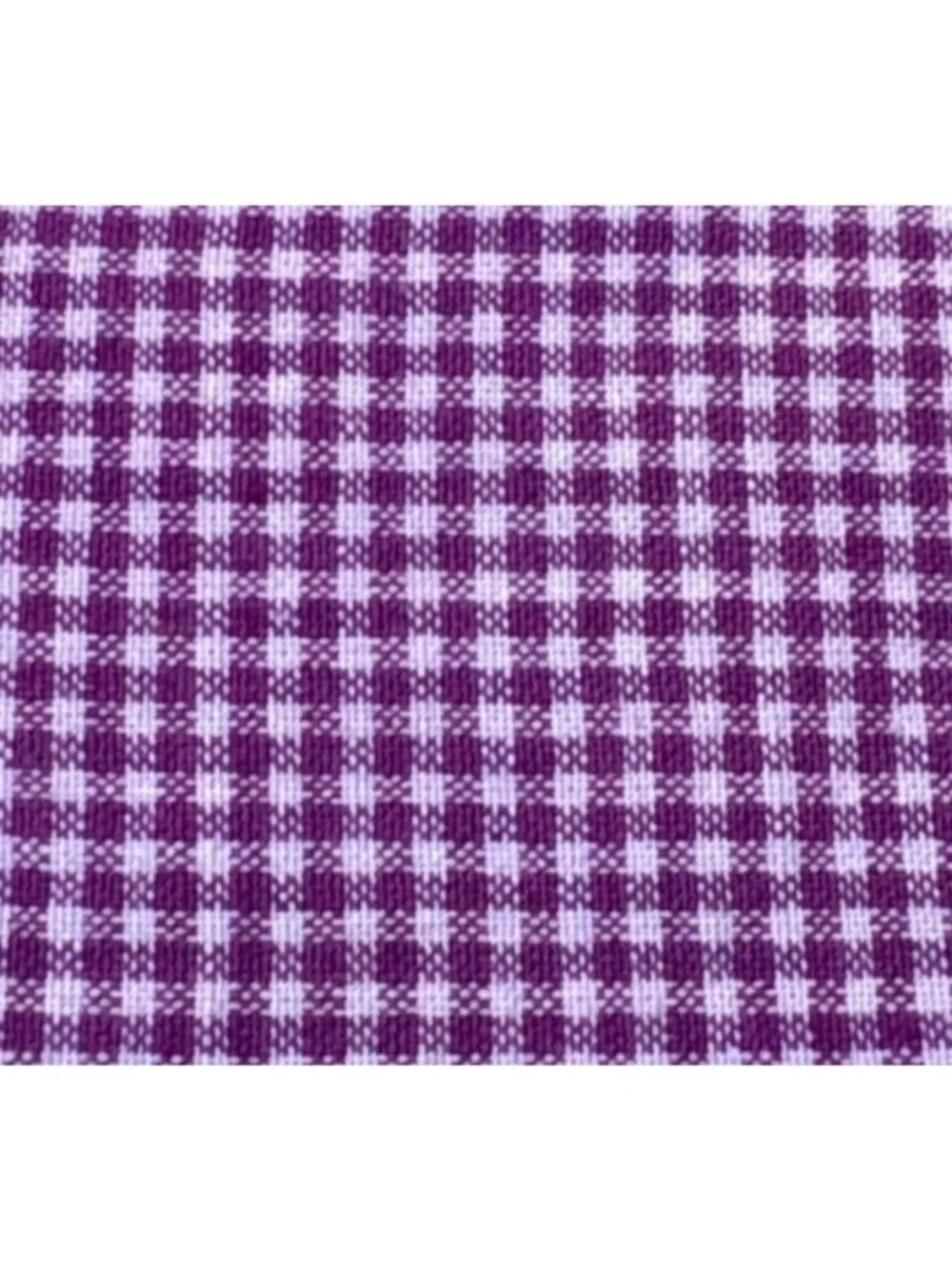 Purple Gingham Cotton Fabric 17x21